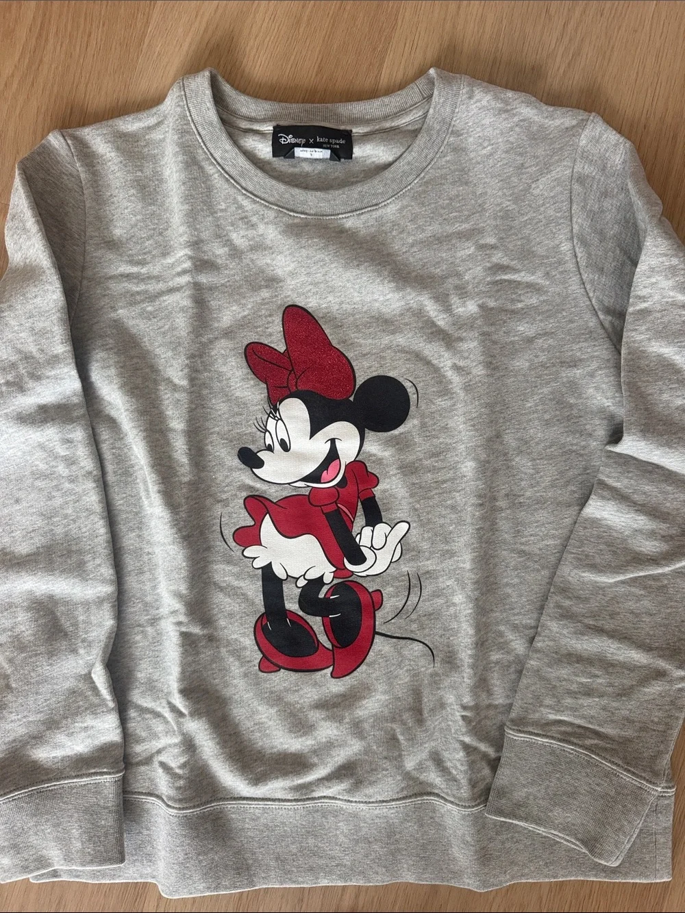 Disney x Kate Spade Minnie Mouse Grey Sweatshirt